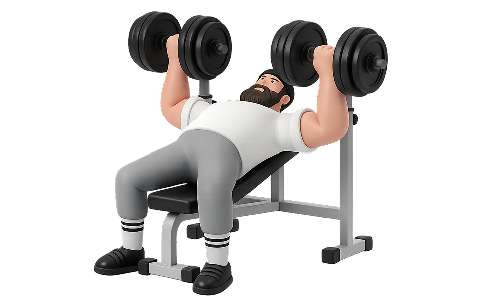 Incline Dumbbell Press exercise image